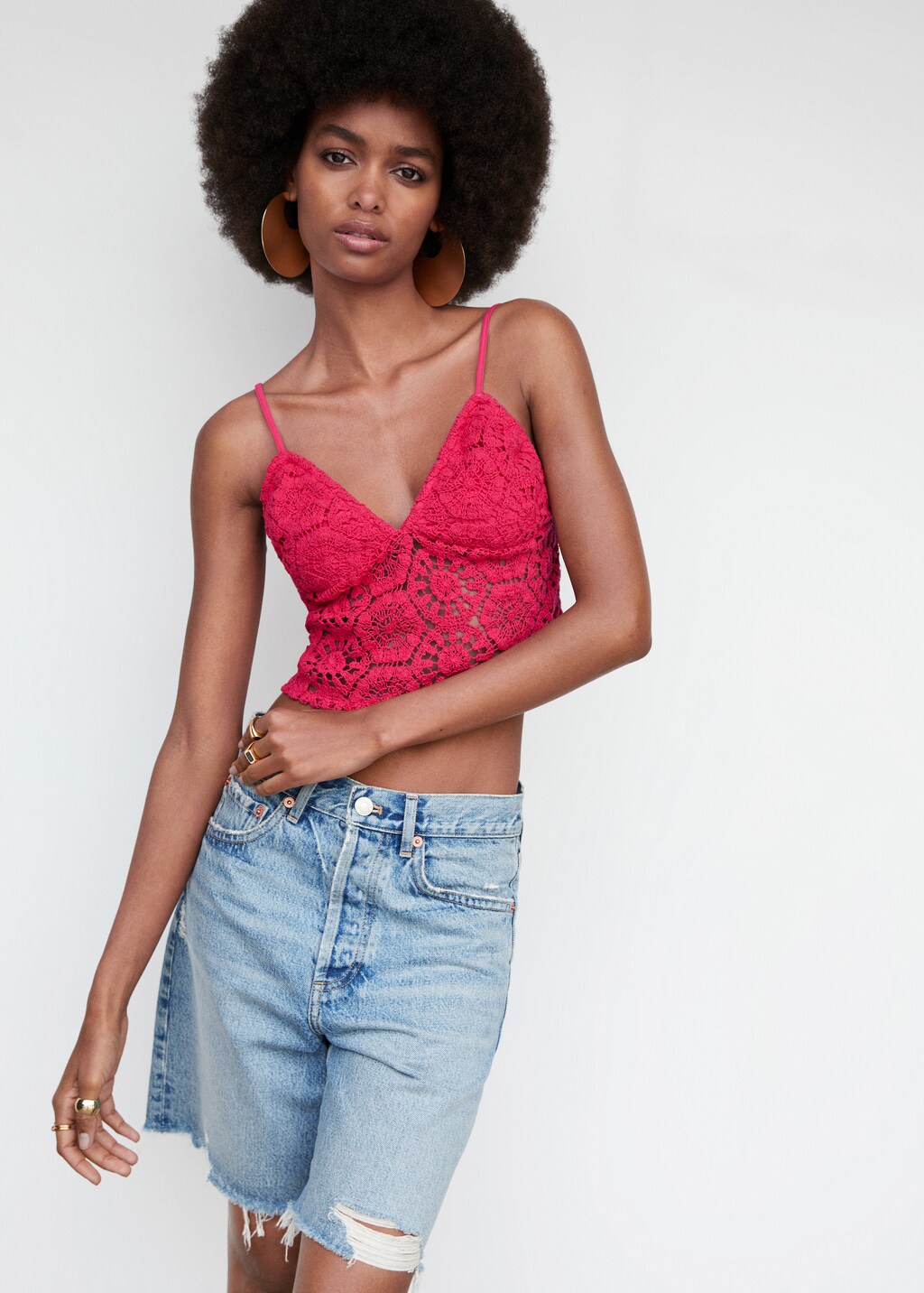 Crochet crop top - Medium plane