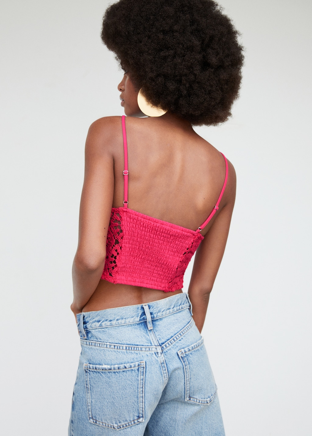 Crochet crop top - Reverse of the article