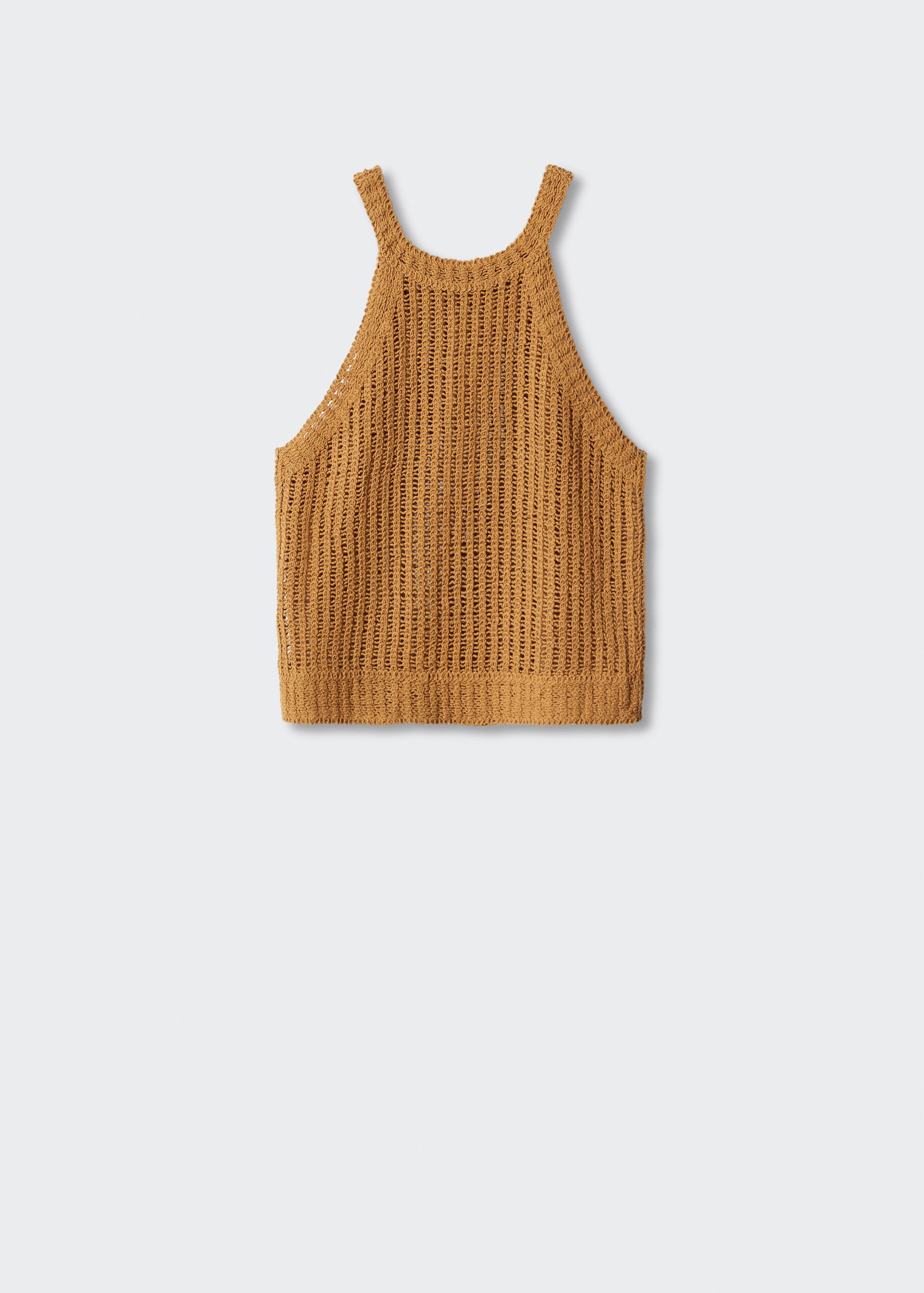 Halter-neck knitted top - Article without model