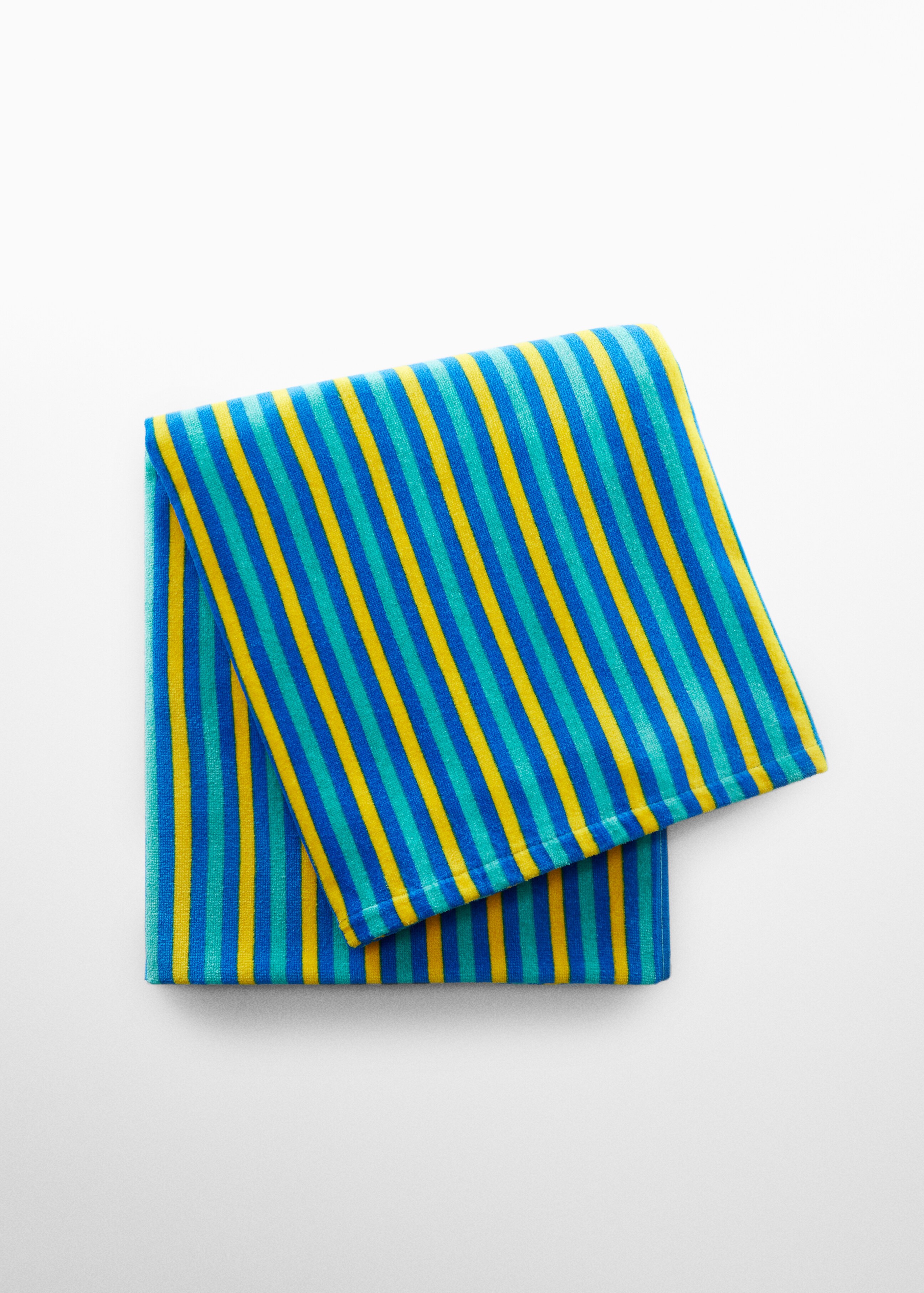 Multi-coloured striped beach towel - Article without model