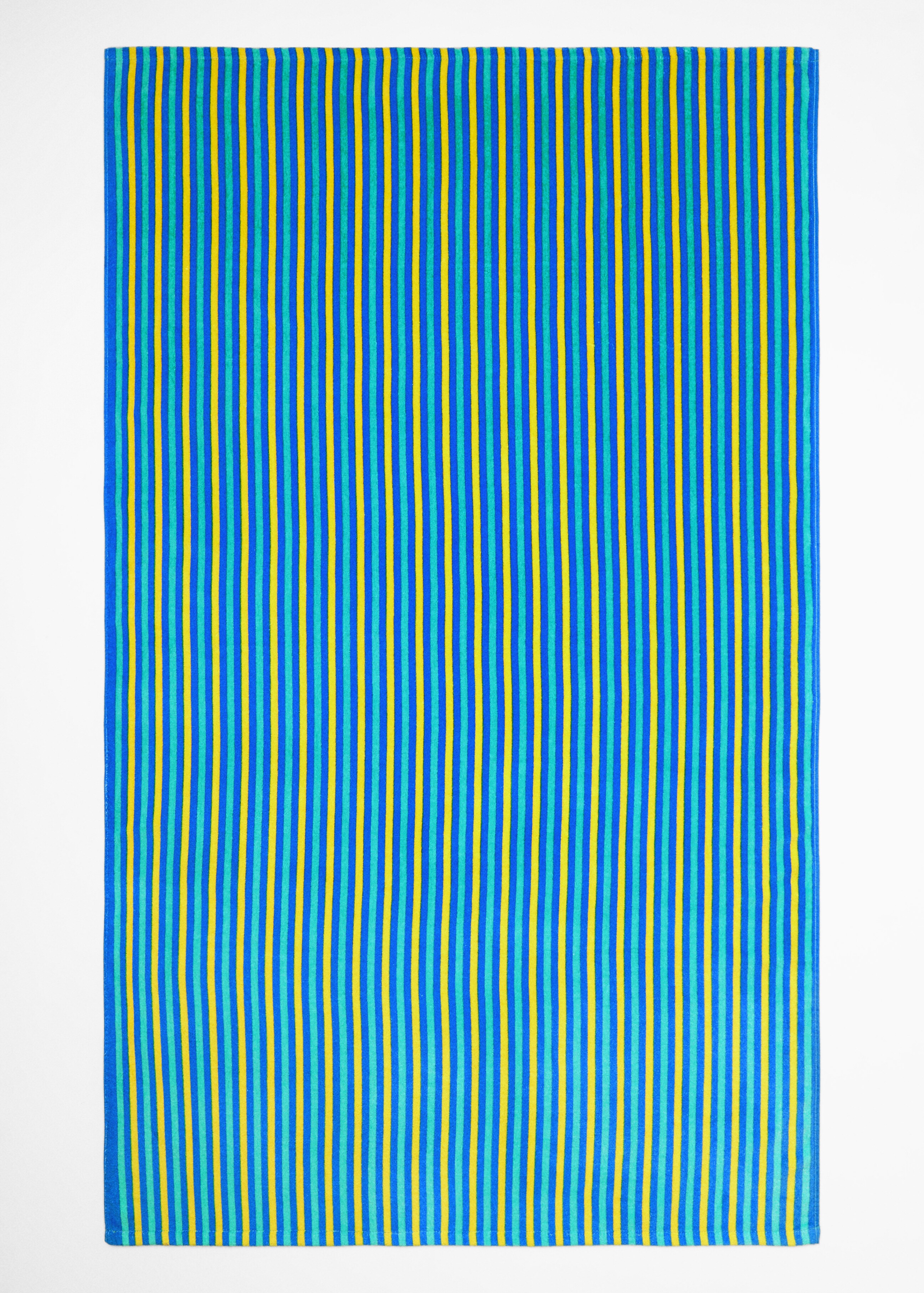 Multi-coloured striped beach towel - Details of the article 2