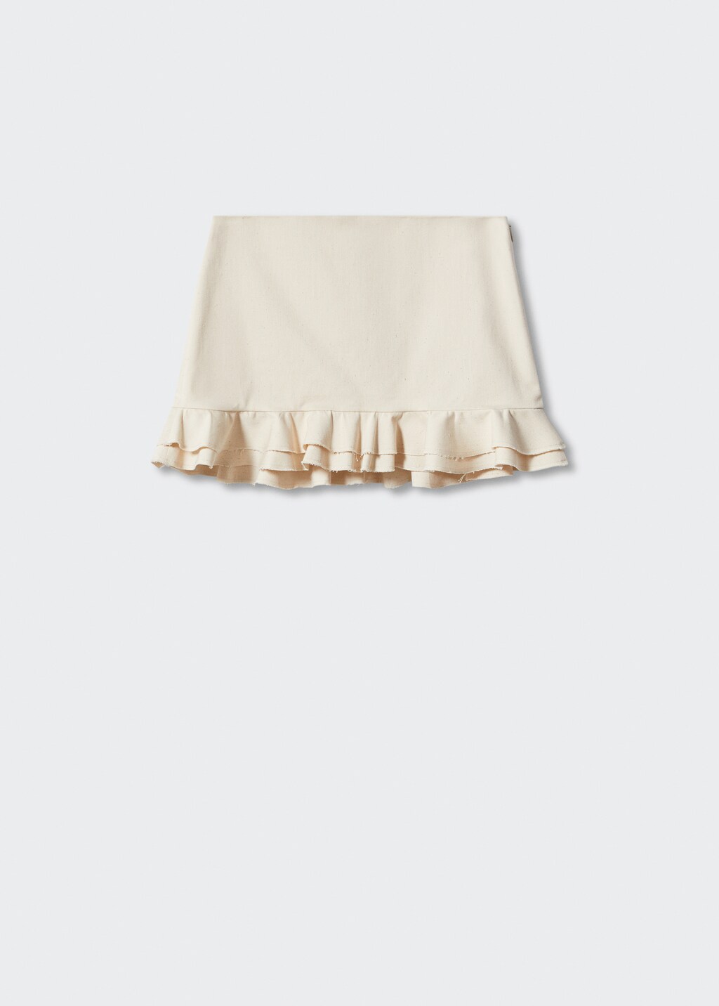 Ruffled cotton mini-skirt - Article without model