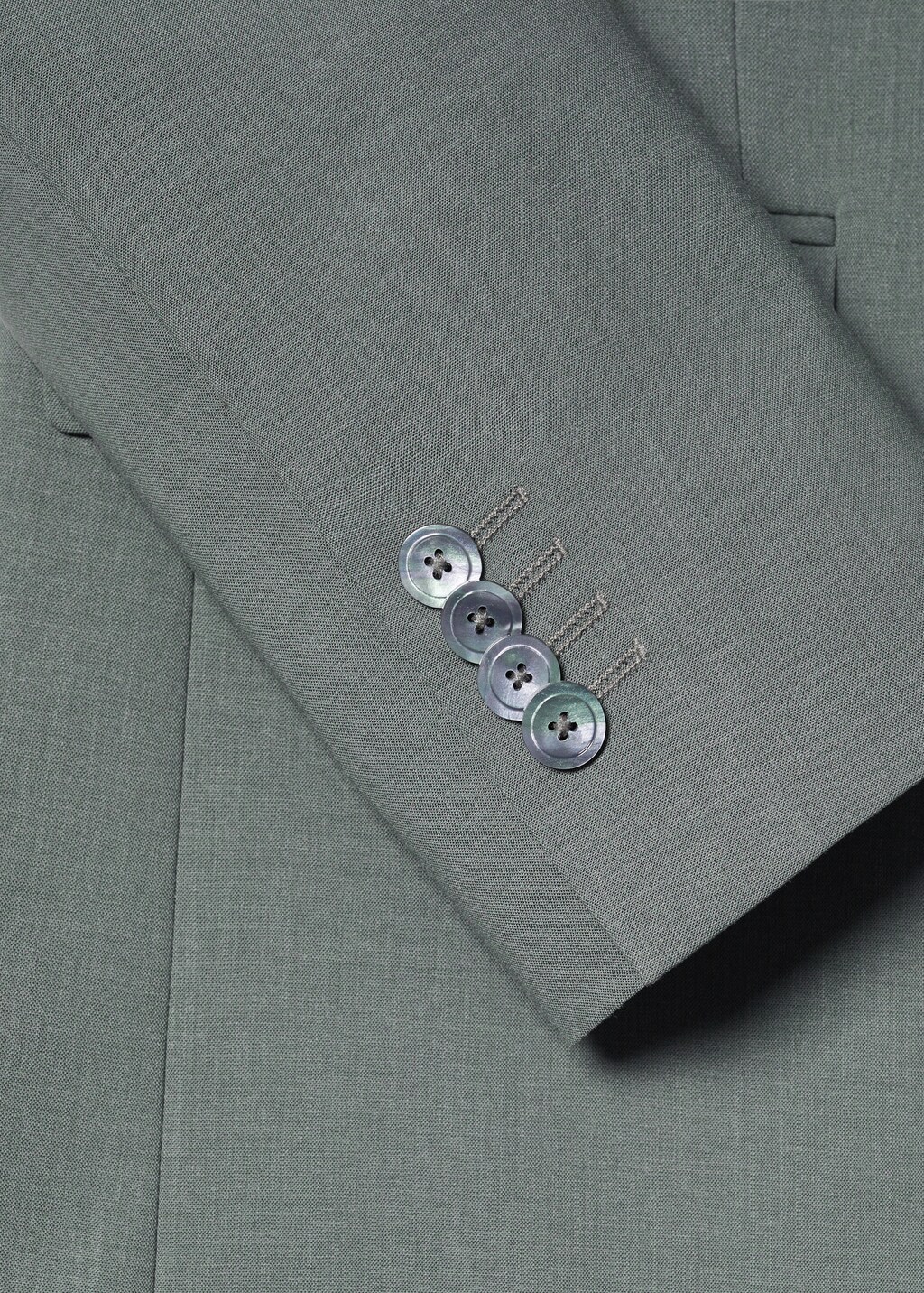 Slim-fit wool suit jacket - Details of the article 0