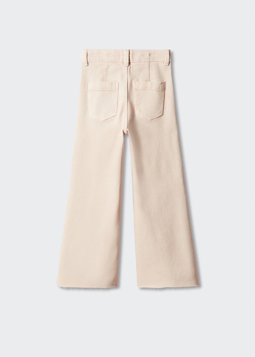 Frayed hem culotte jeans - Reverse of the article