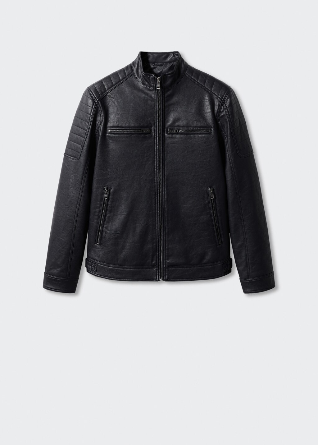 Nappa leather-effect jacket - Article without model