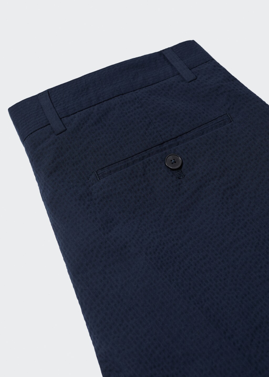 Kalhoty slim fit seersucker stretch - Detail zboží 8