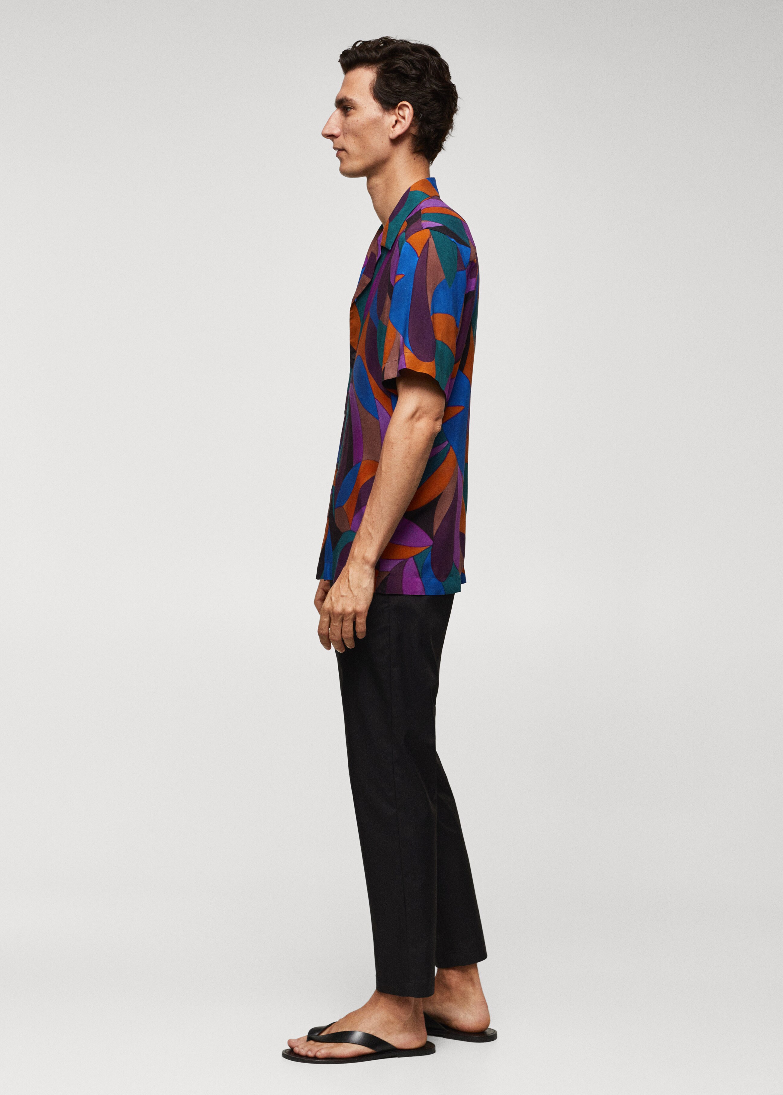 Geometric-print bowling shirt - Details of the article 2