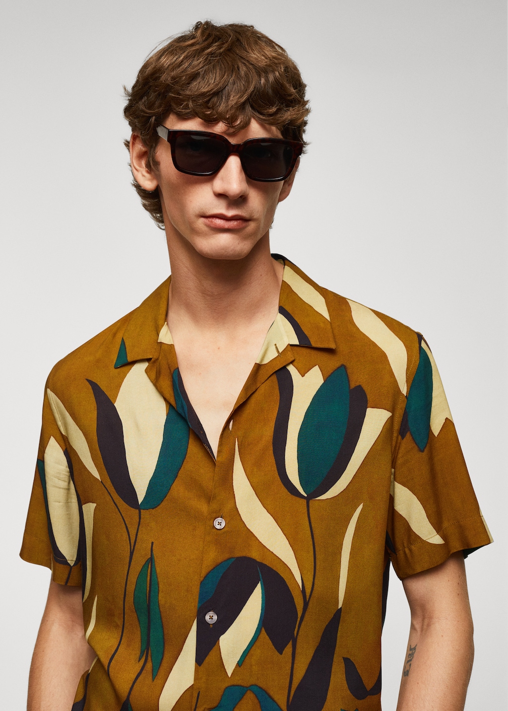 Printed bowling shirt - Details of the article 1