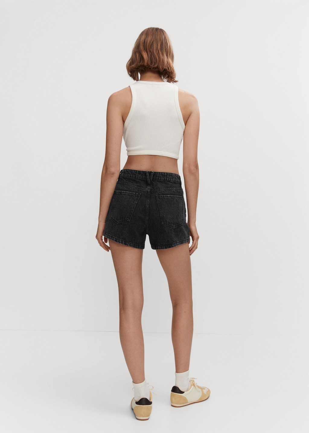 Short en jean boutons - Verso de l’article