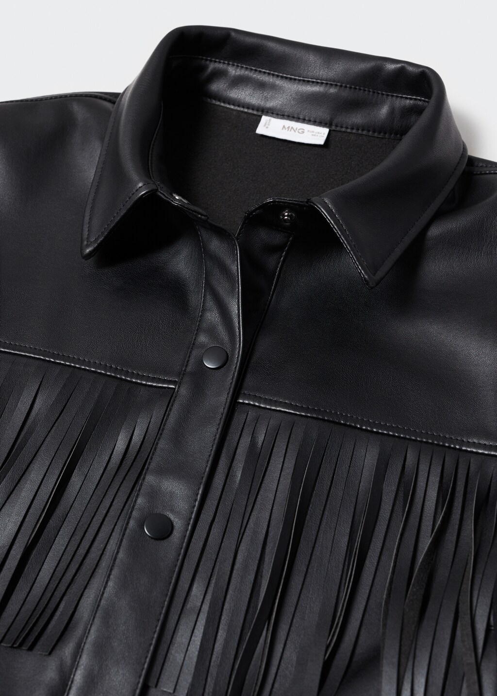 Leather-effect overshirt - Details of the article 8