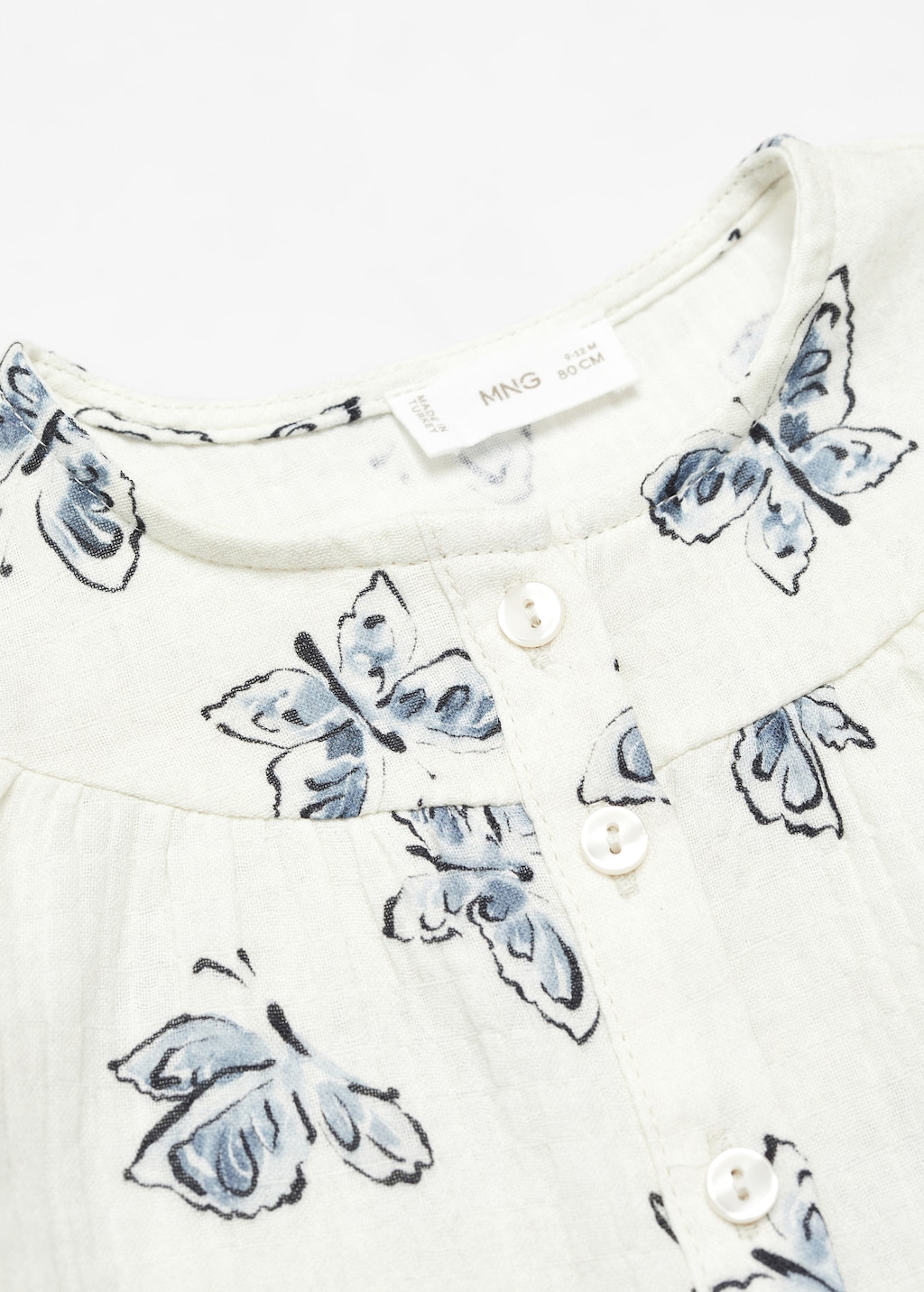 Butterfly-print blouse - Details of the article 0