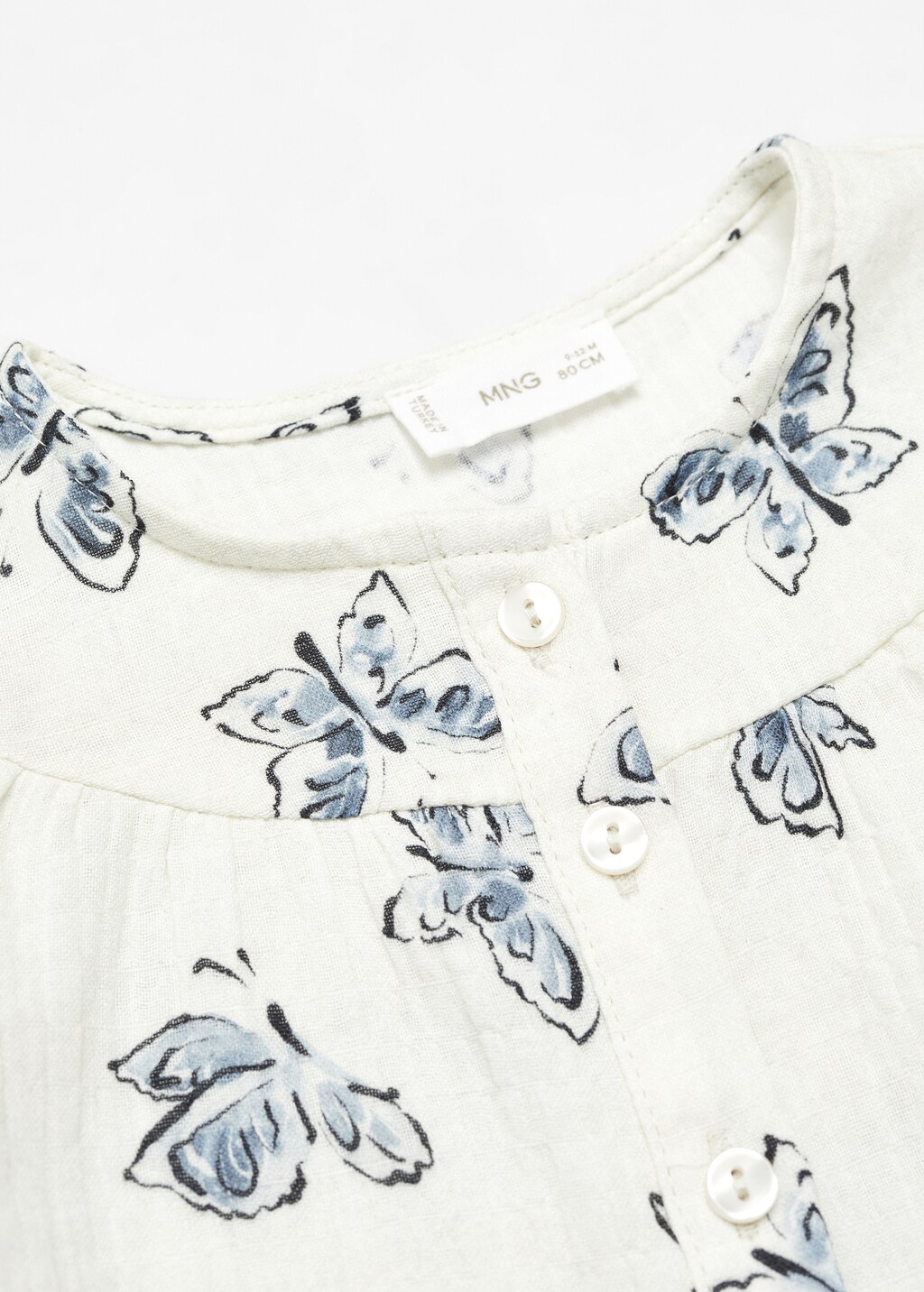 Bluse mit Schmetterlingsmuster - Detail des Artikels 0