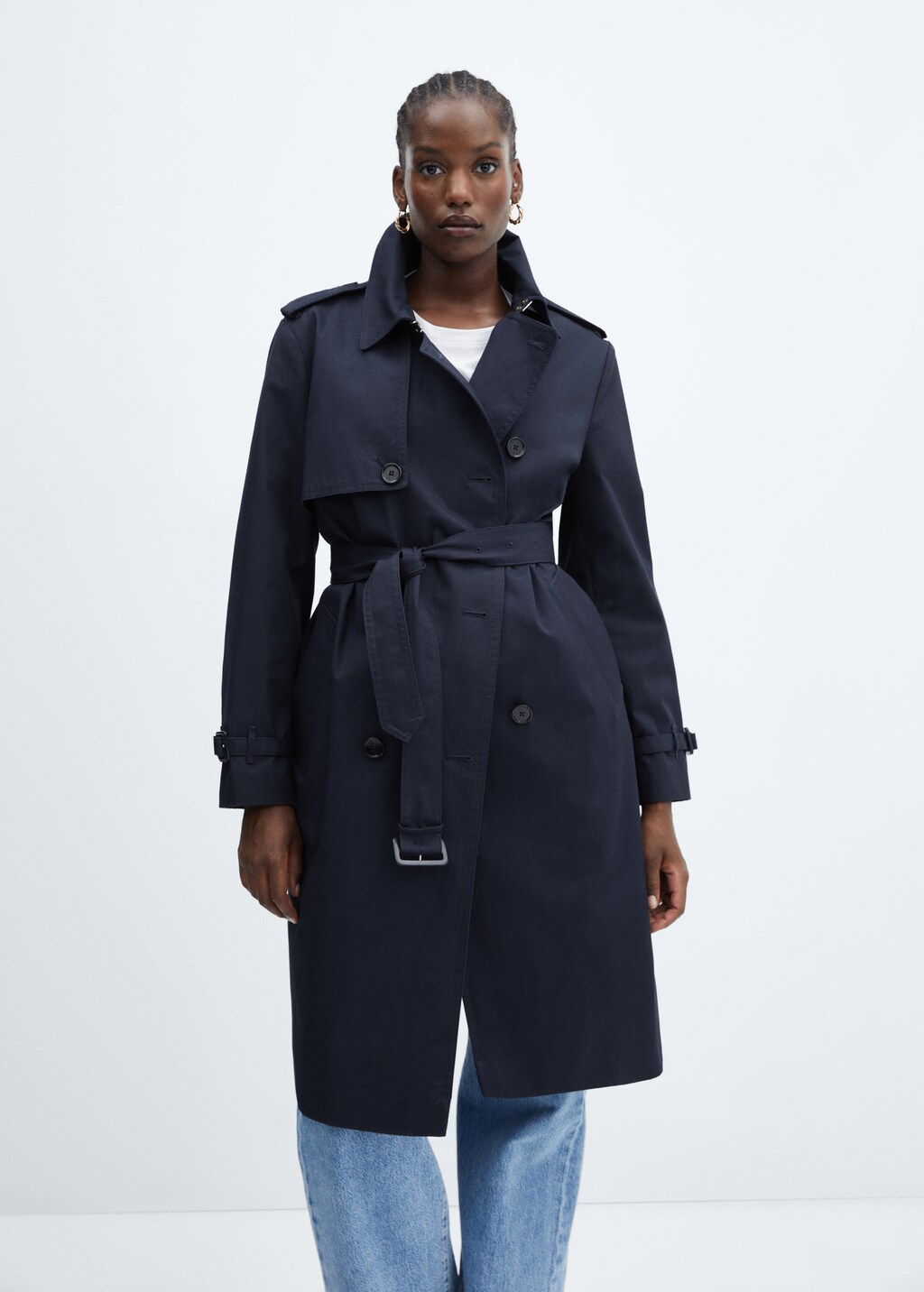 Classic trench coat with belt - Details of the article 5