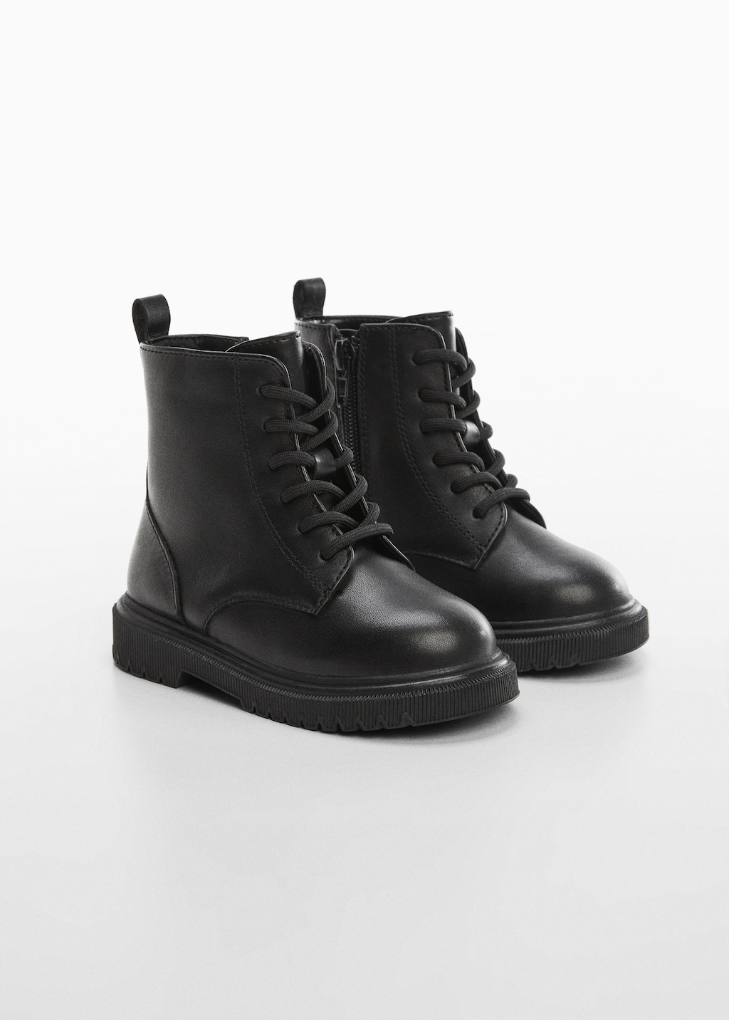 Lace-up leather boots - Medium plane