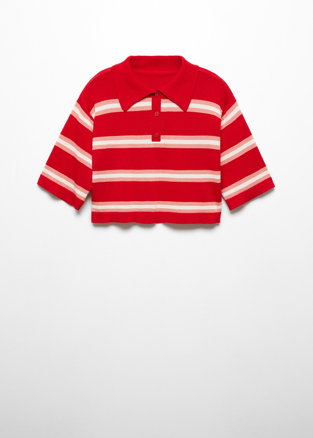 Striped polo-style sweater - Article without model