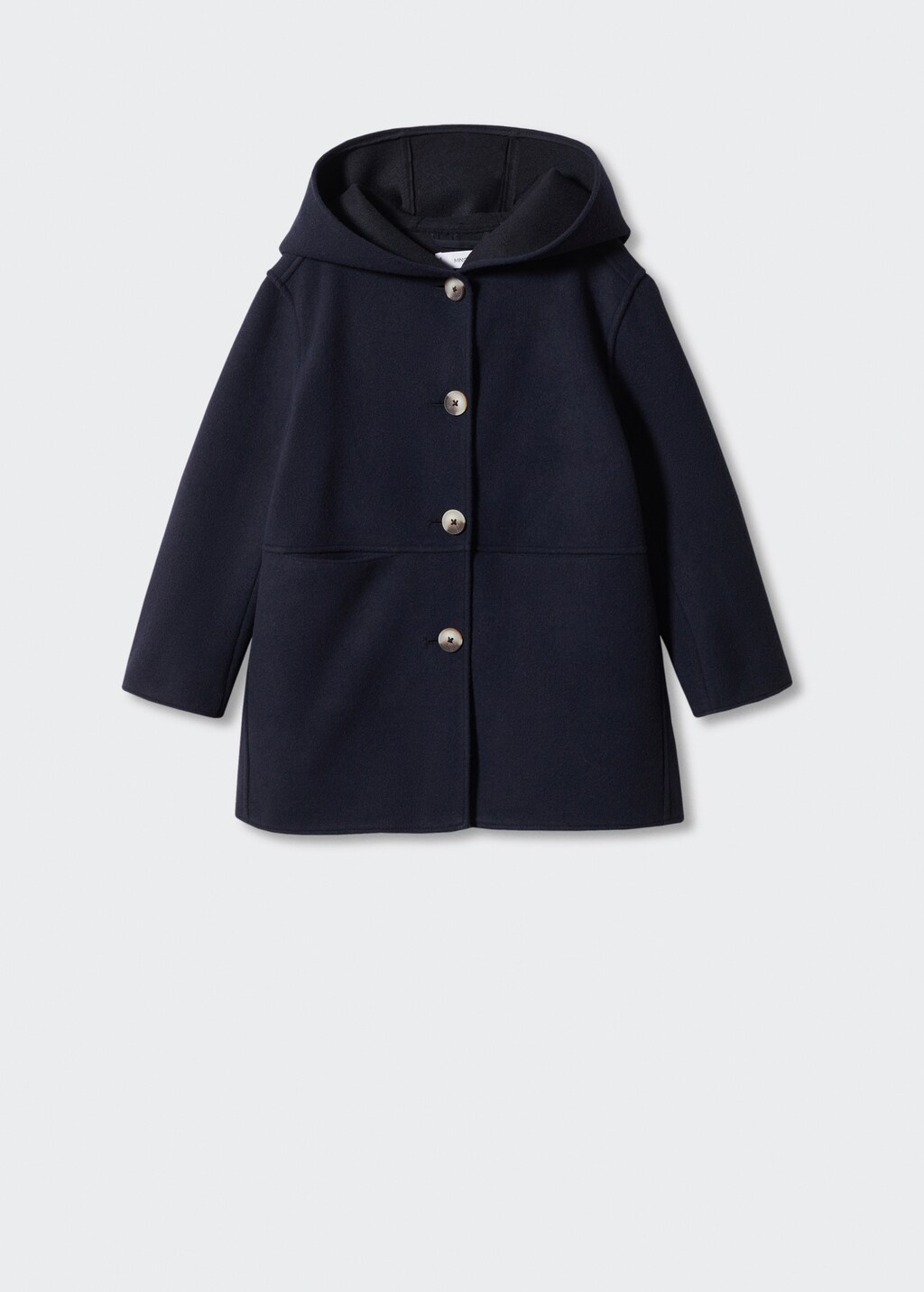 Hooded button coat - Article without model