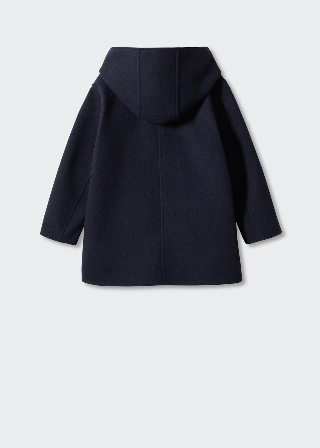 Hooded button coat - Reverse of the article