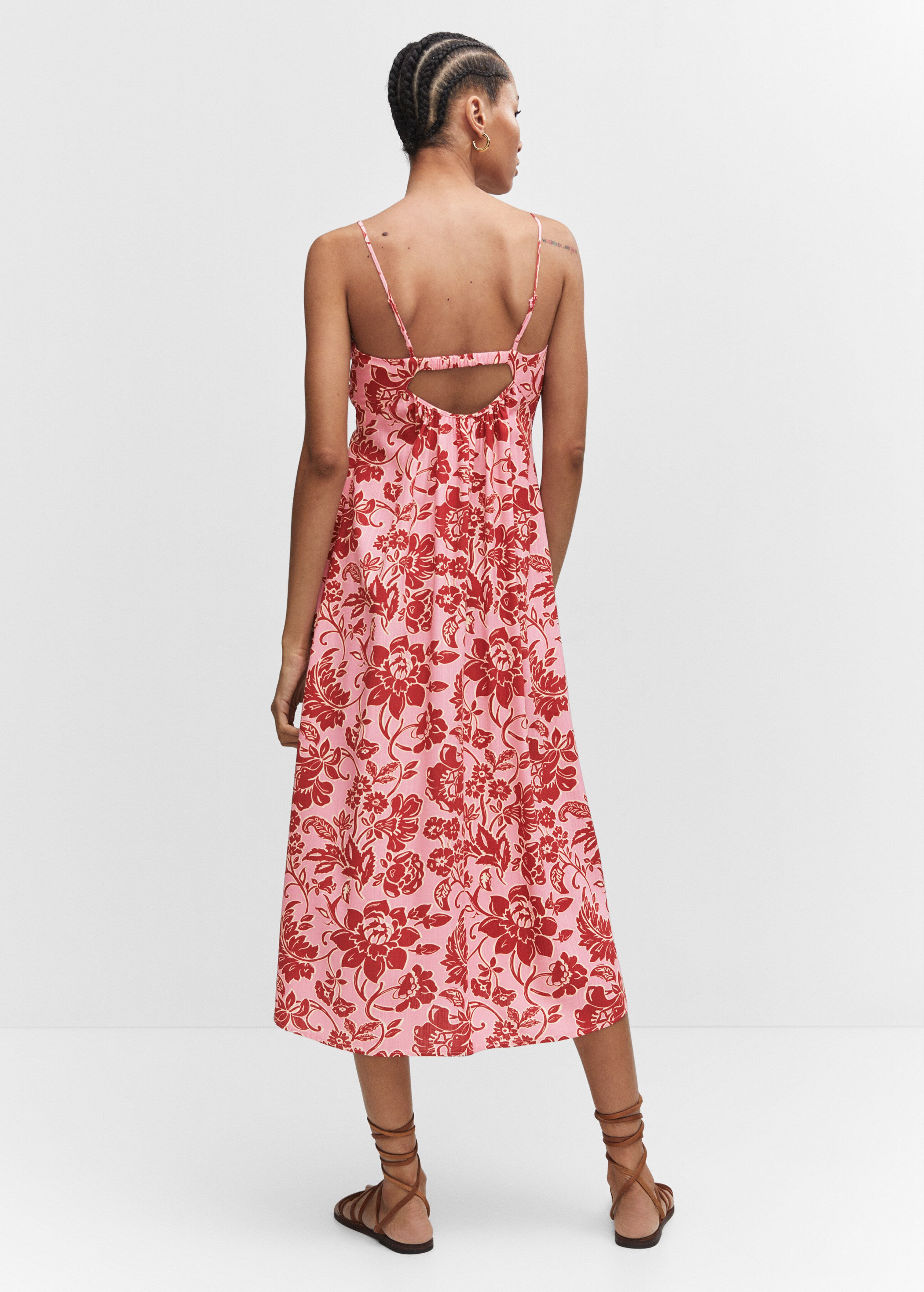 Floral-print midi-dress - Reverse of the article