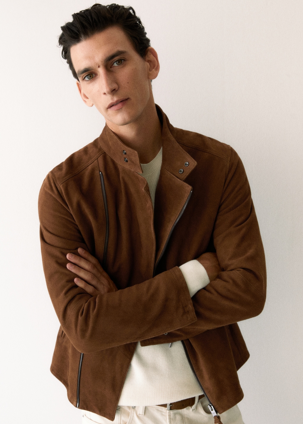 Blouson perfecto cuir daim  - Détail de l'article 6