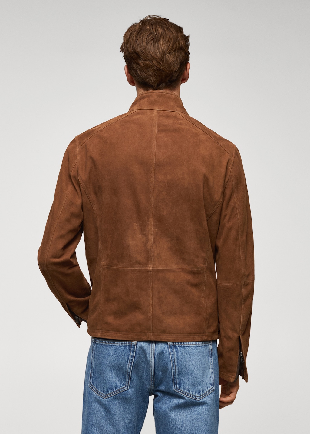 Blouson perfecto cuir daim  - Verso de l’article