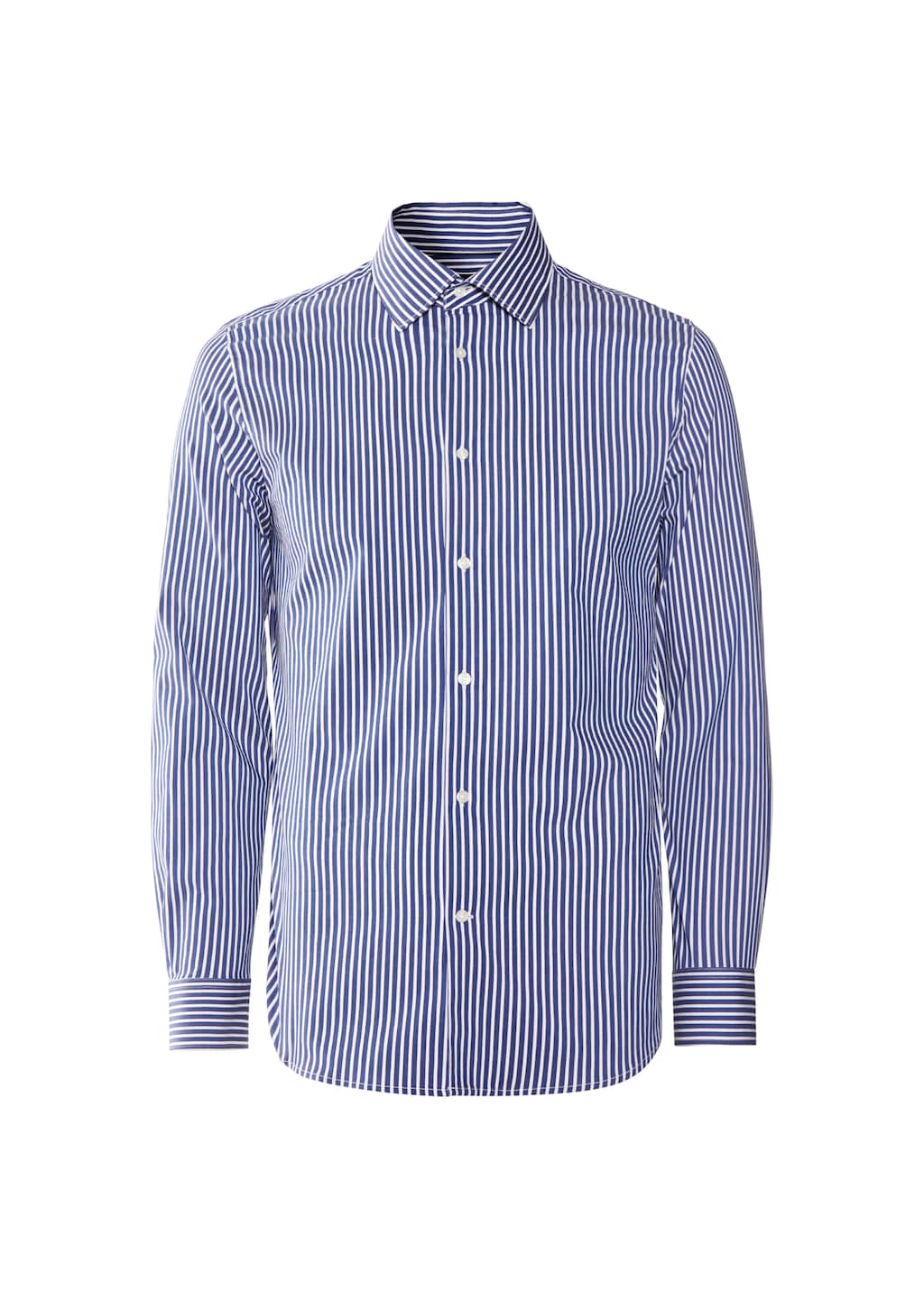 Stretch fabric slim-fit striped shirt - Article without model