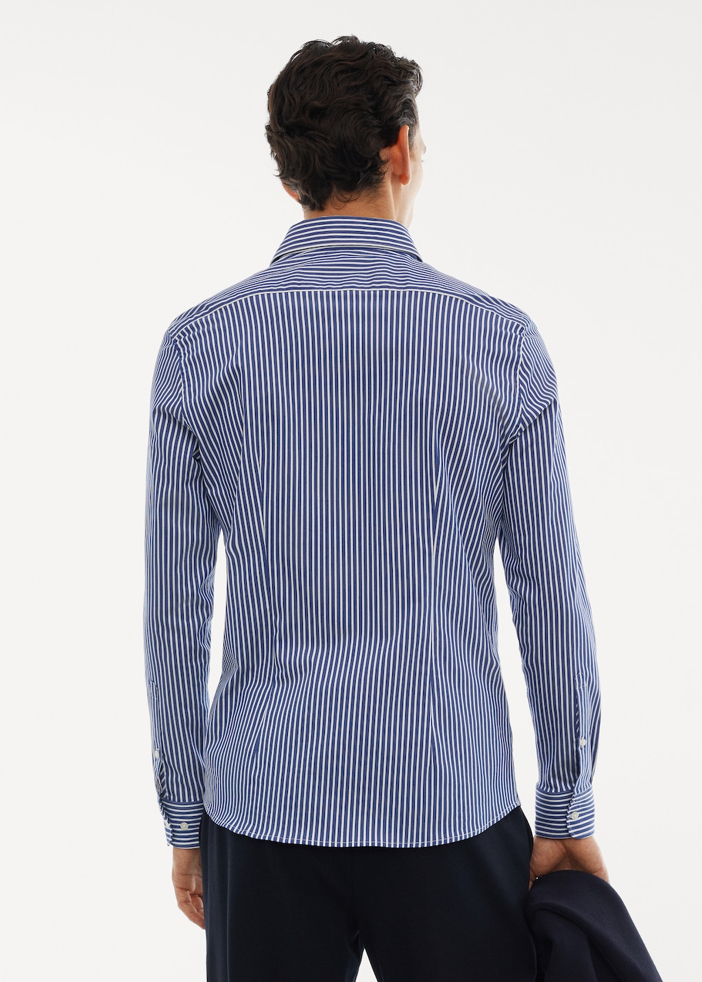 Camisa slim fit rayas tejido strech - Reverso del artículo