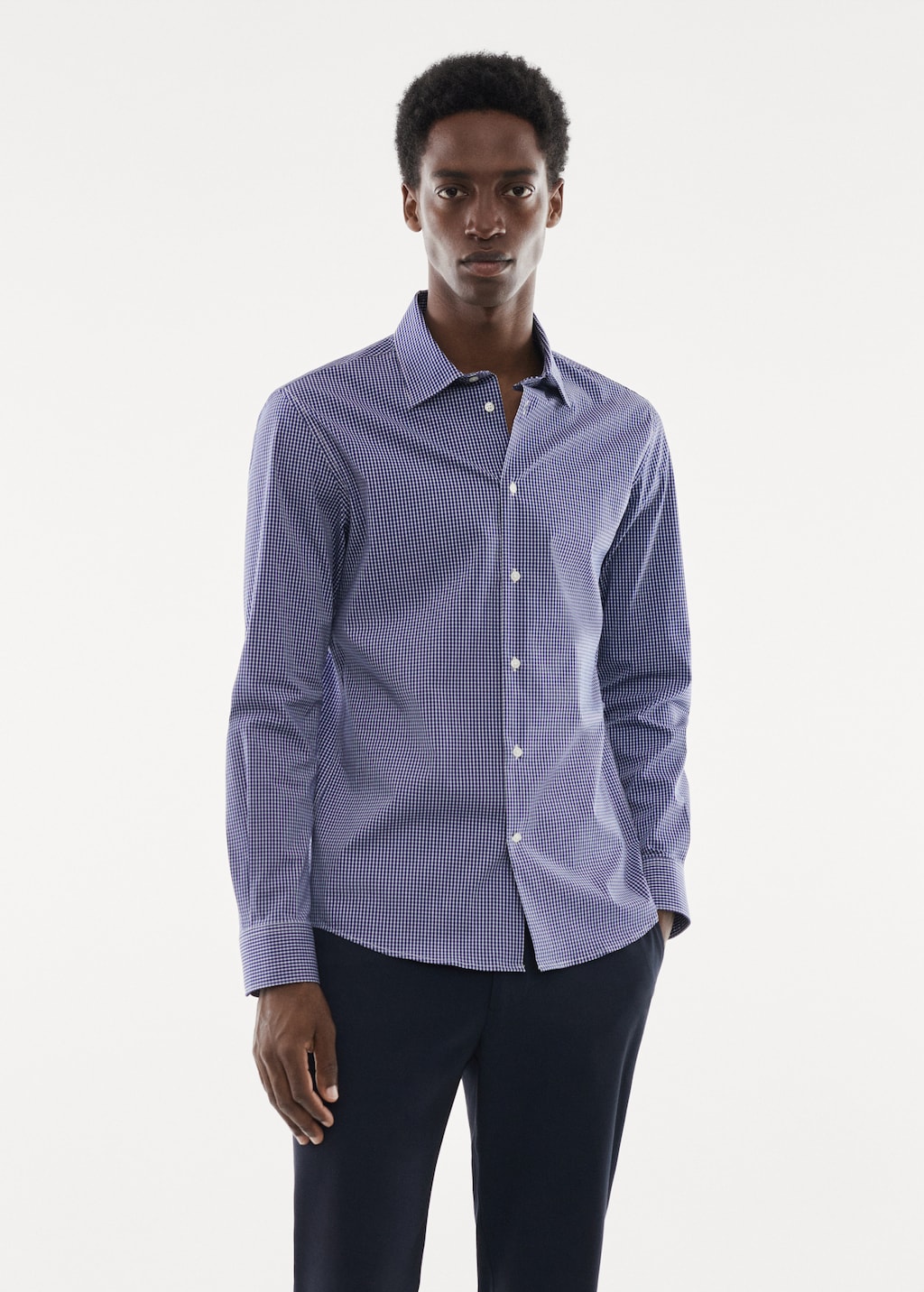 Micro-stretch fabric shirt - Medium plane