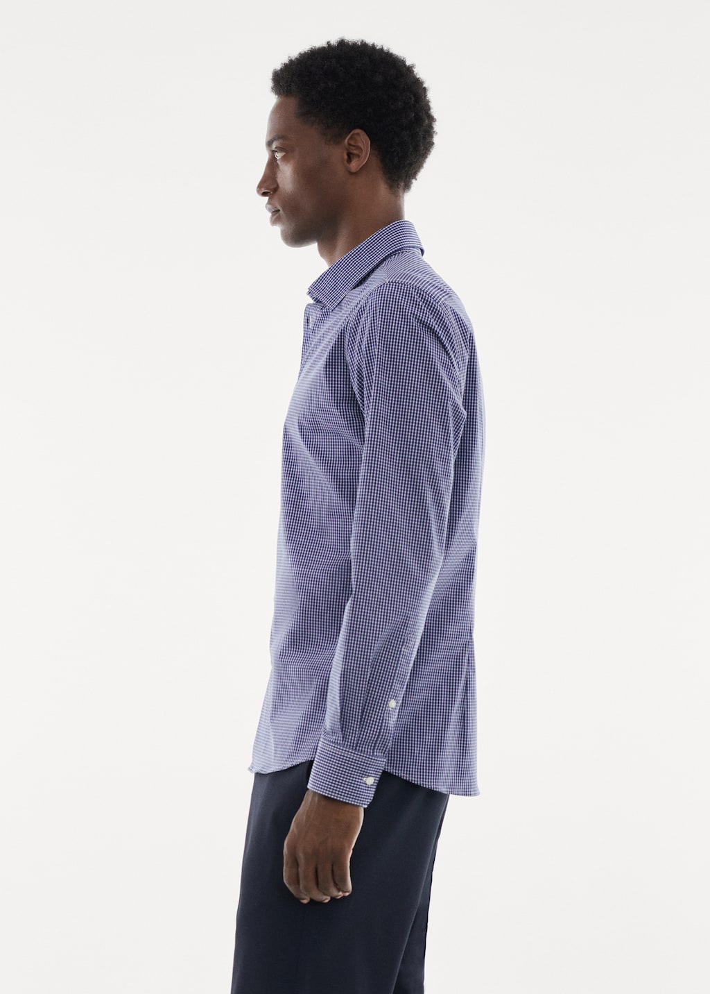 Camisa micro quadre teixit strech - Detall de l'article 2