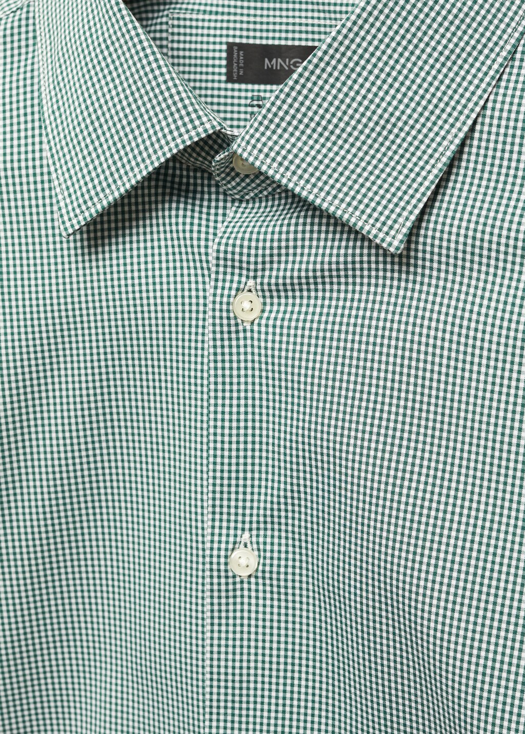 Camisa micro quadre teixit strech - Detall de l'article 8