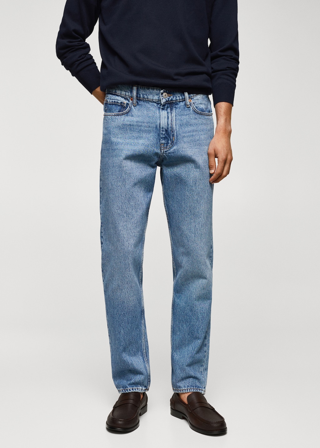 Jeans Bob straight-fit - Bild av mittparti