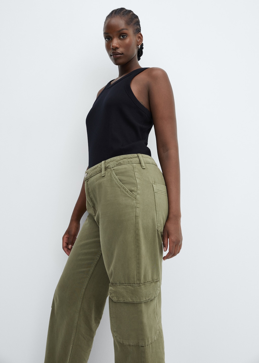 Cargo wide leg fashion pants