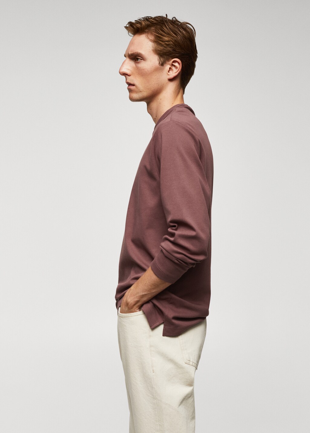 100% cotton long-sleeved t-shirt - Details of the article 2