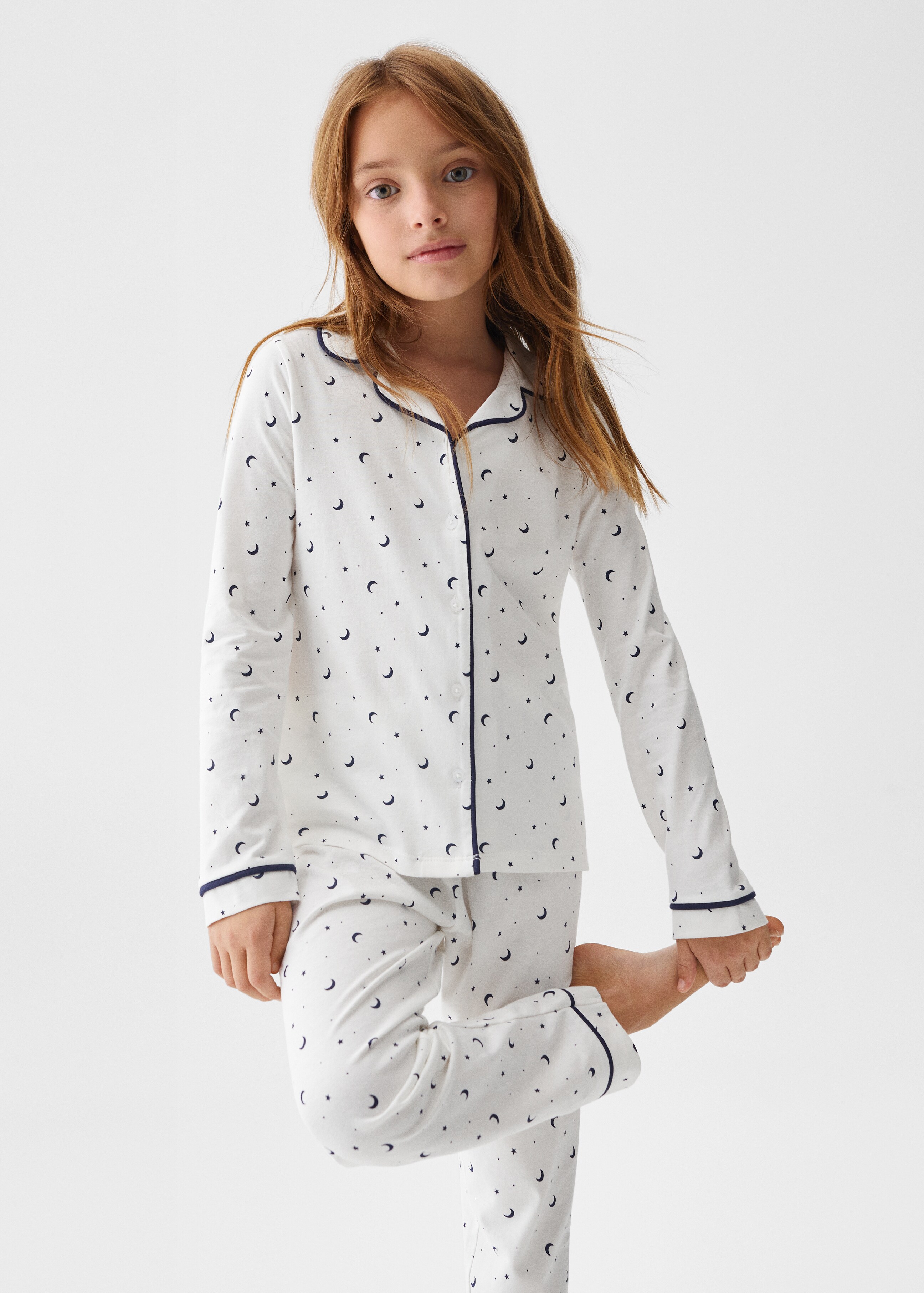 Pijama cotó estampat - Pla mig