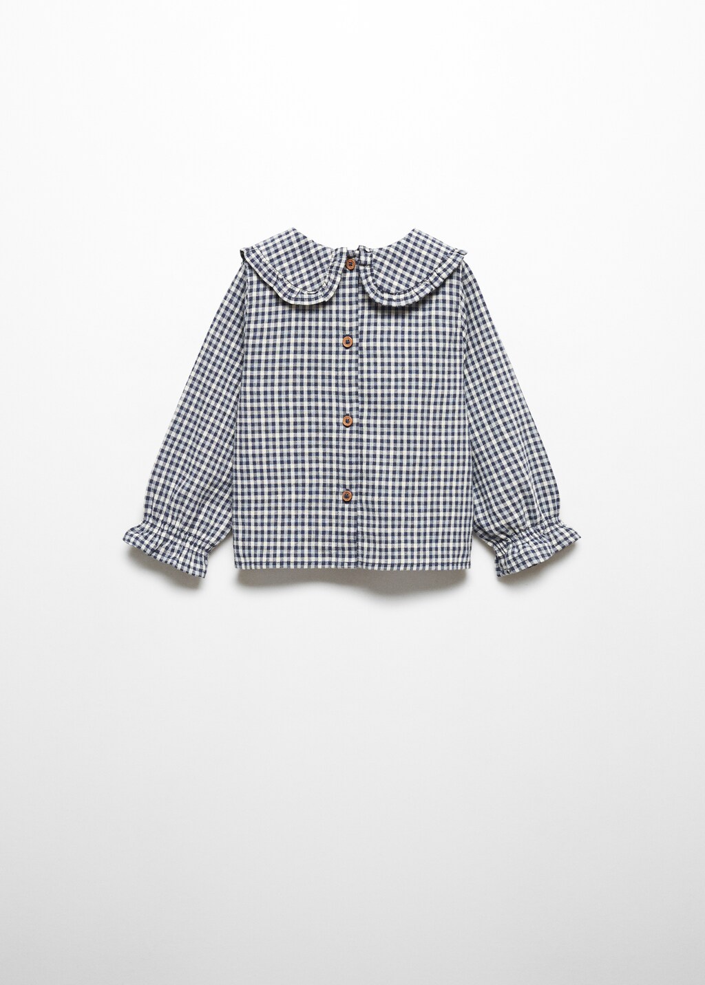 Gingham check blouse - Reverse of the article