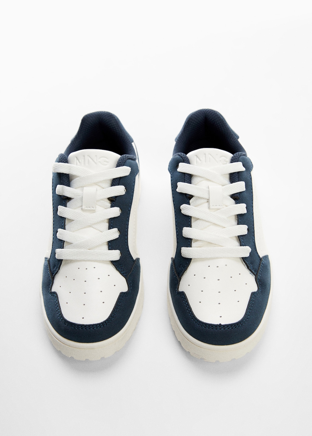 Lace-up mixed sneakers - Details of the article 3