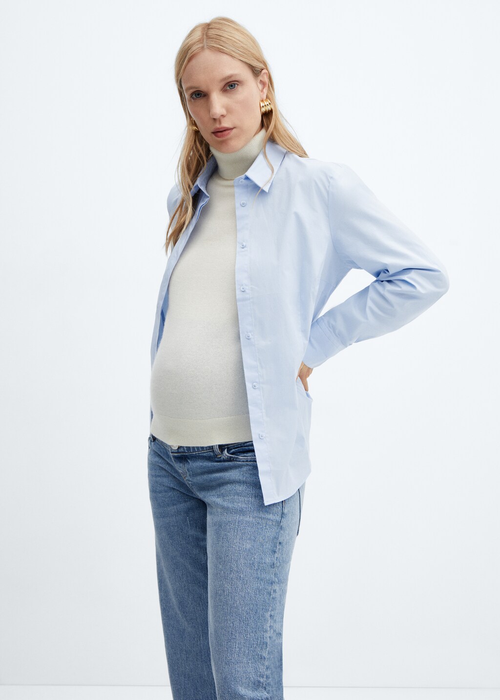 Maternity Straight Jeans - Details of the article 2