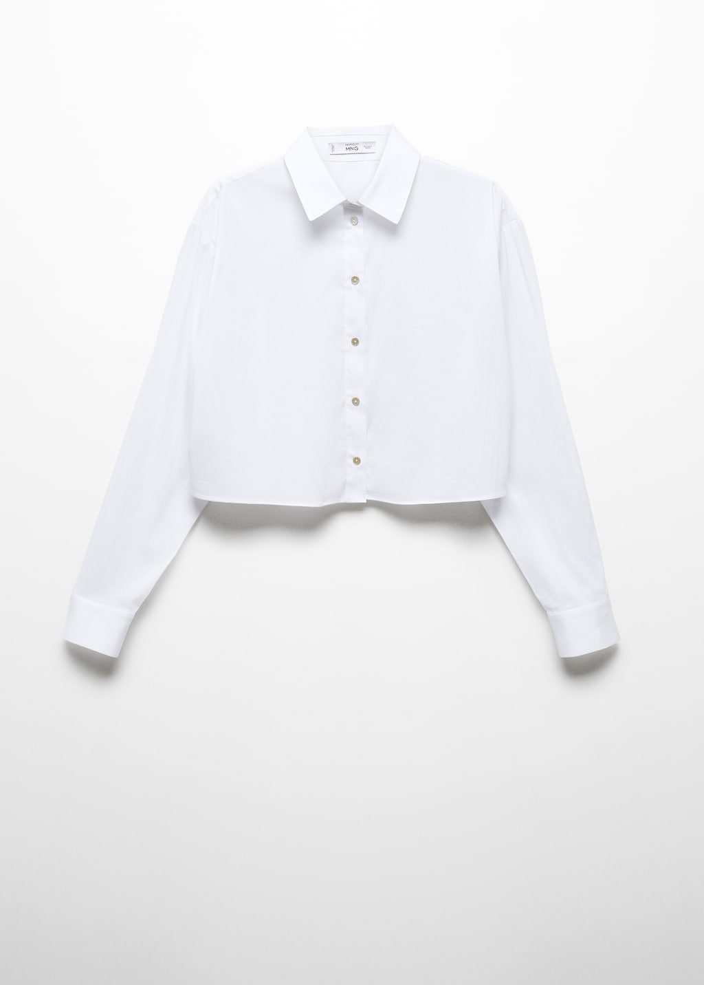 Cropped cotton shirt - Article without model