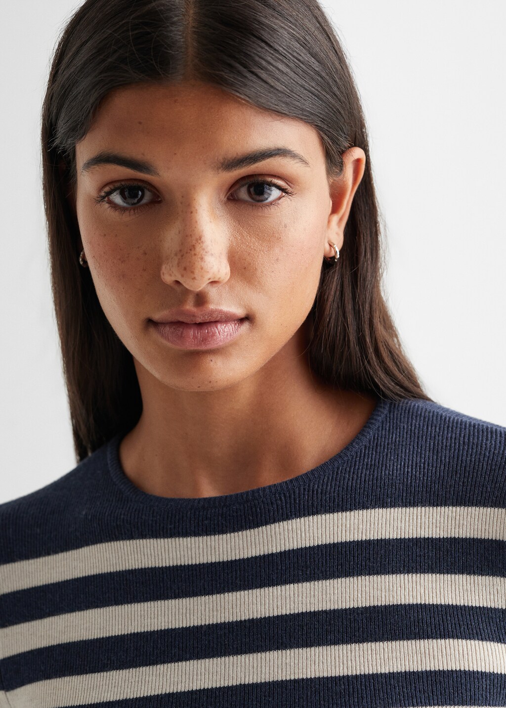 Striped knit sweater - Details of the article 1