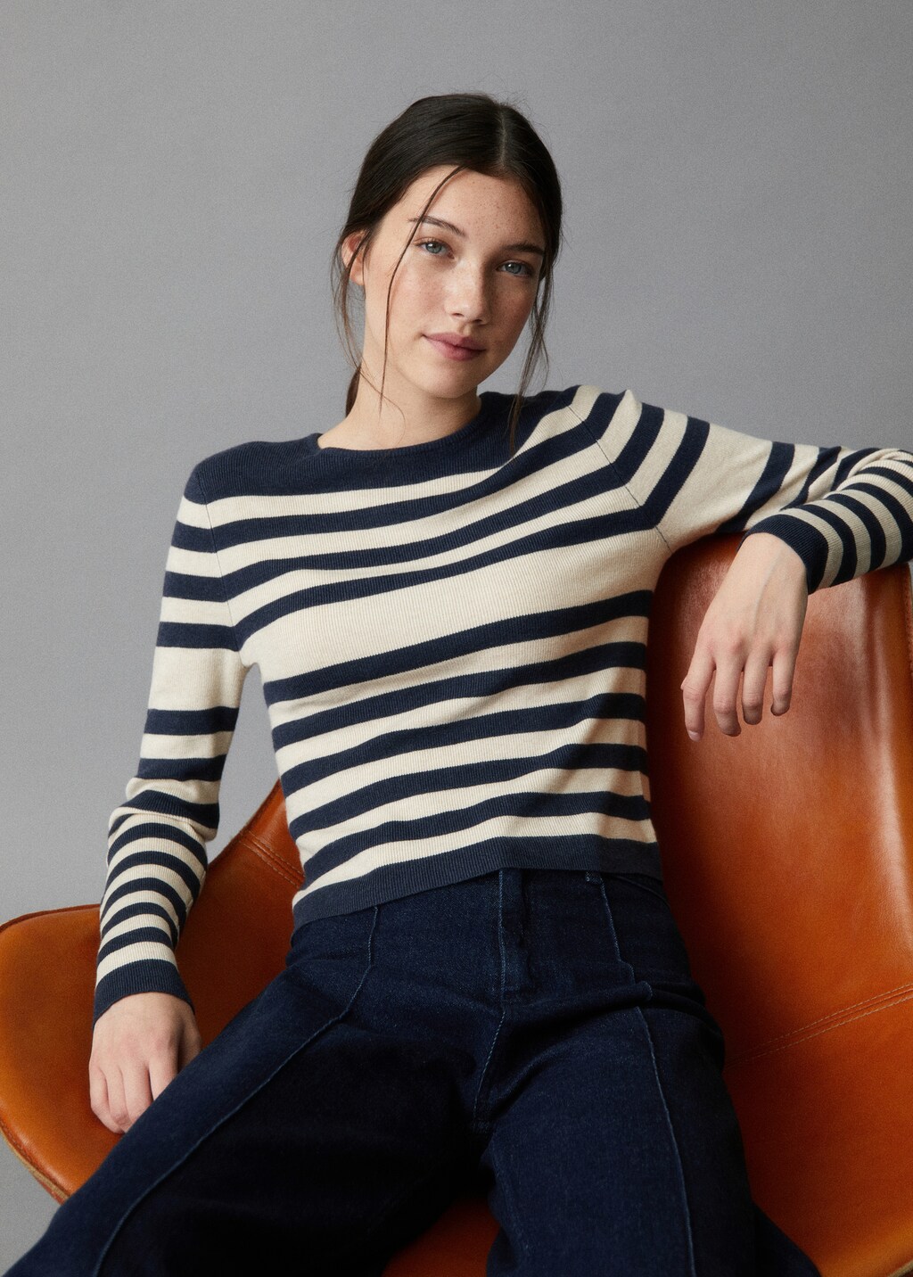 Striped knit sweater - Details of the article 5