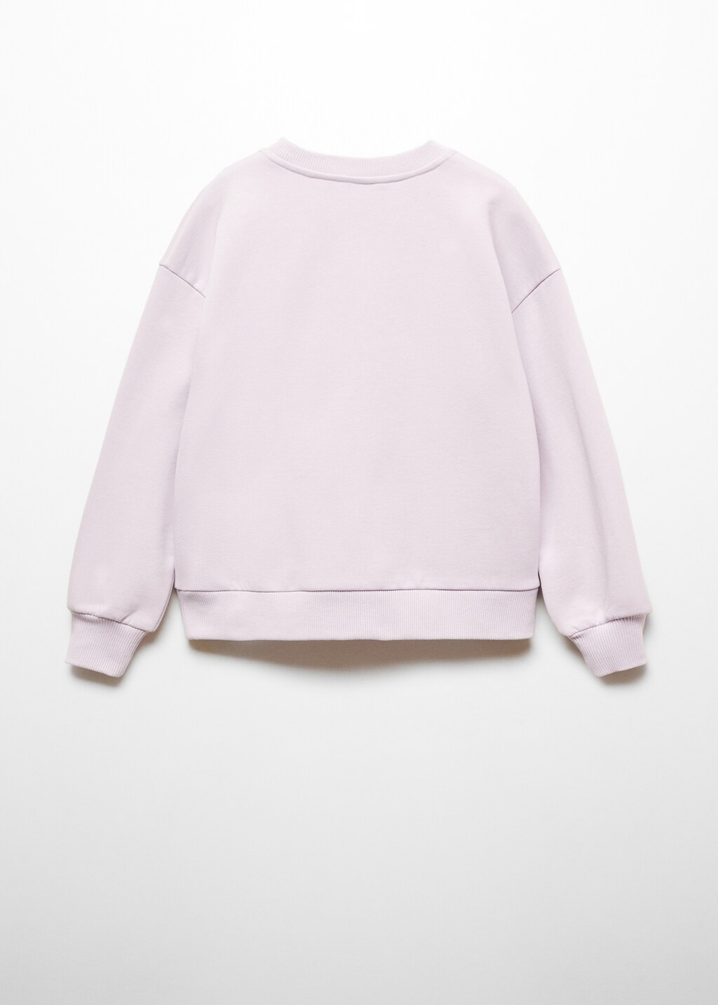 Sweatshirt med tryck och textur - Artikelns baksida