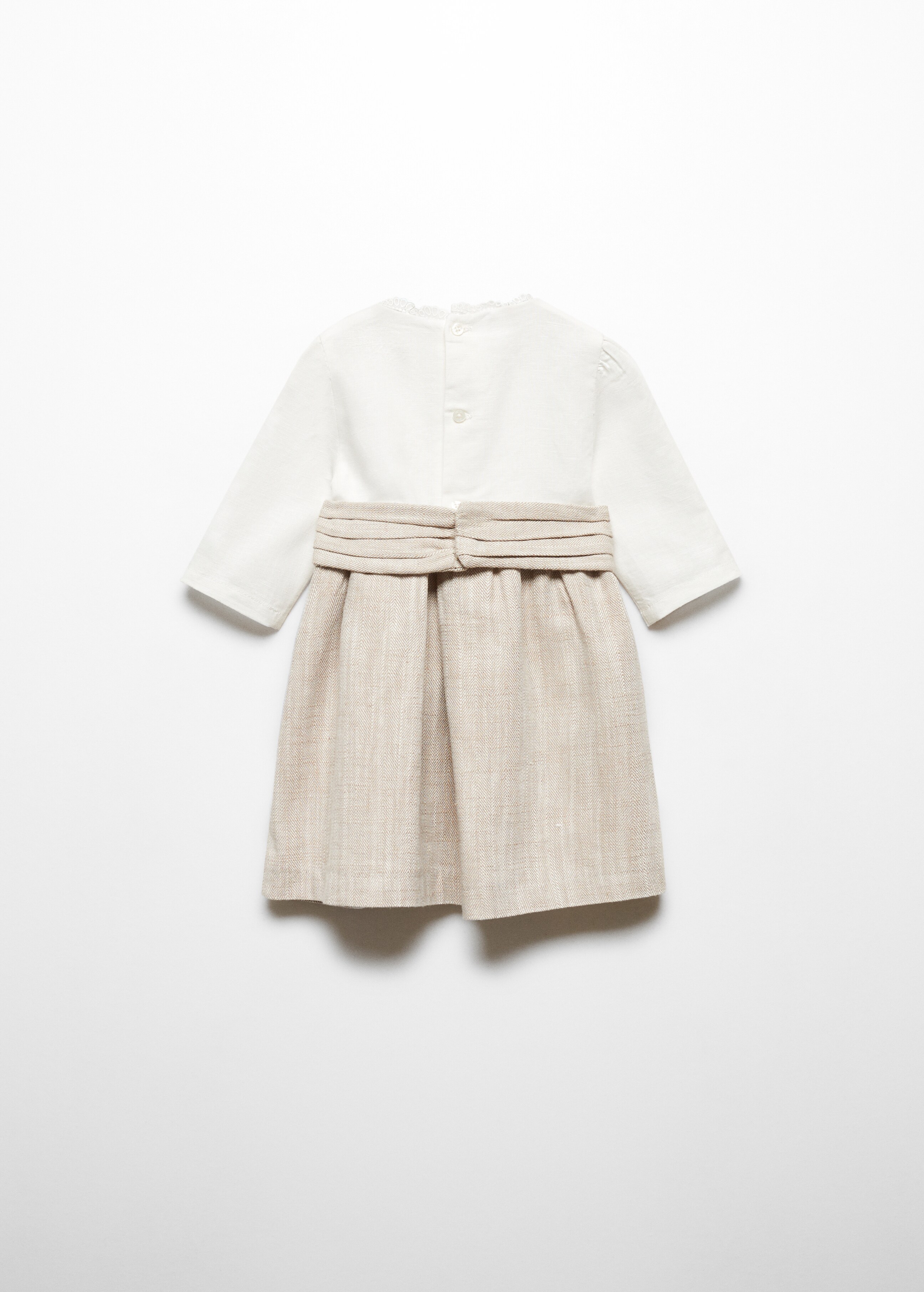 Linen-cotton dress - Reverse of the article