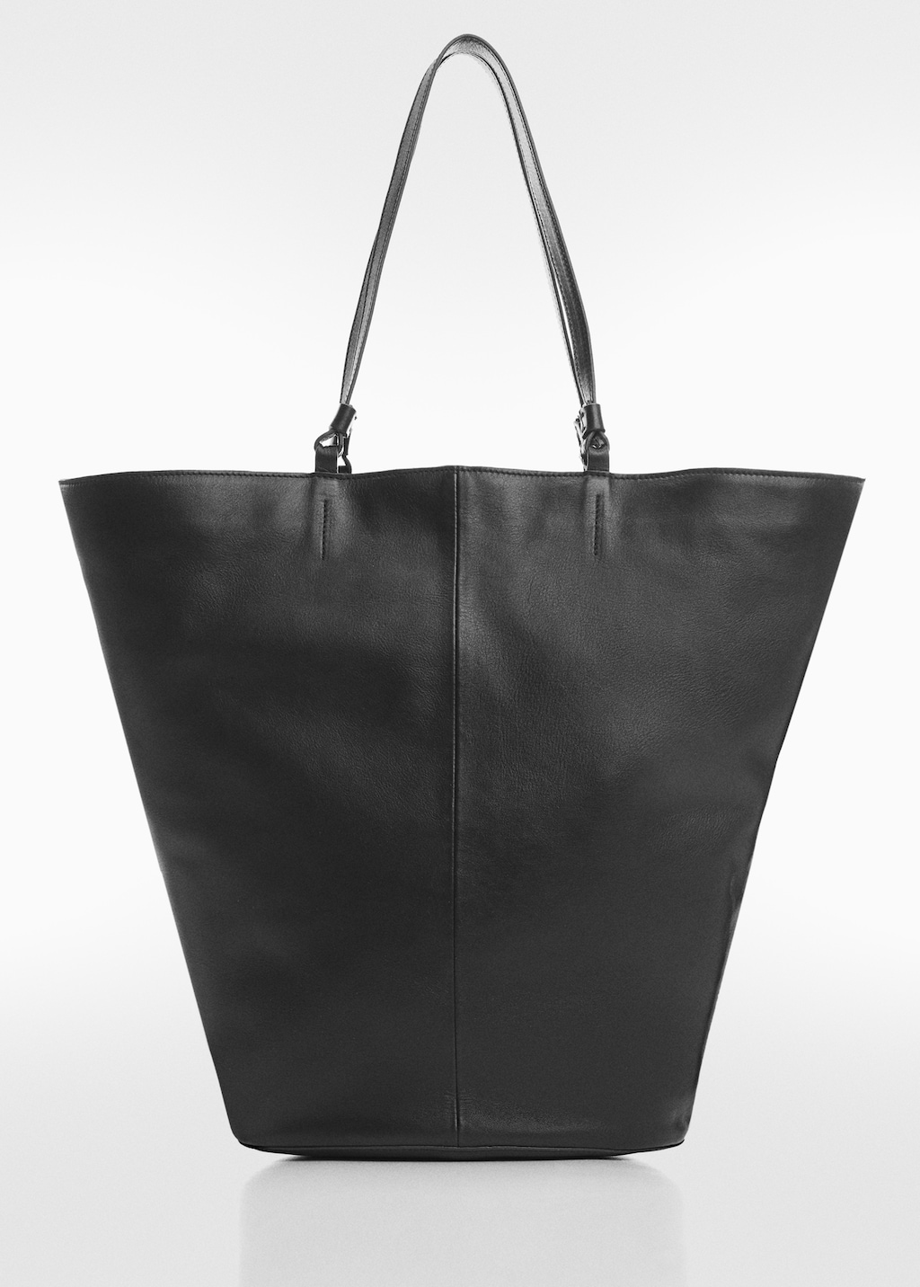 Leather shopper bag - Article without model