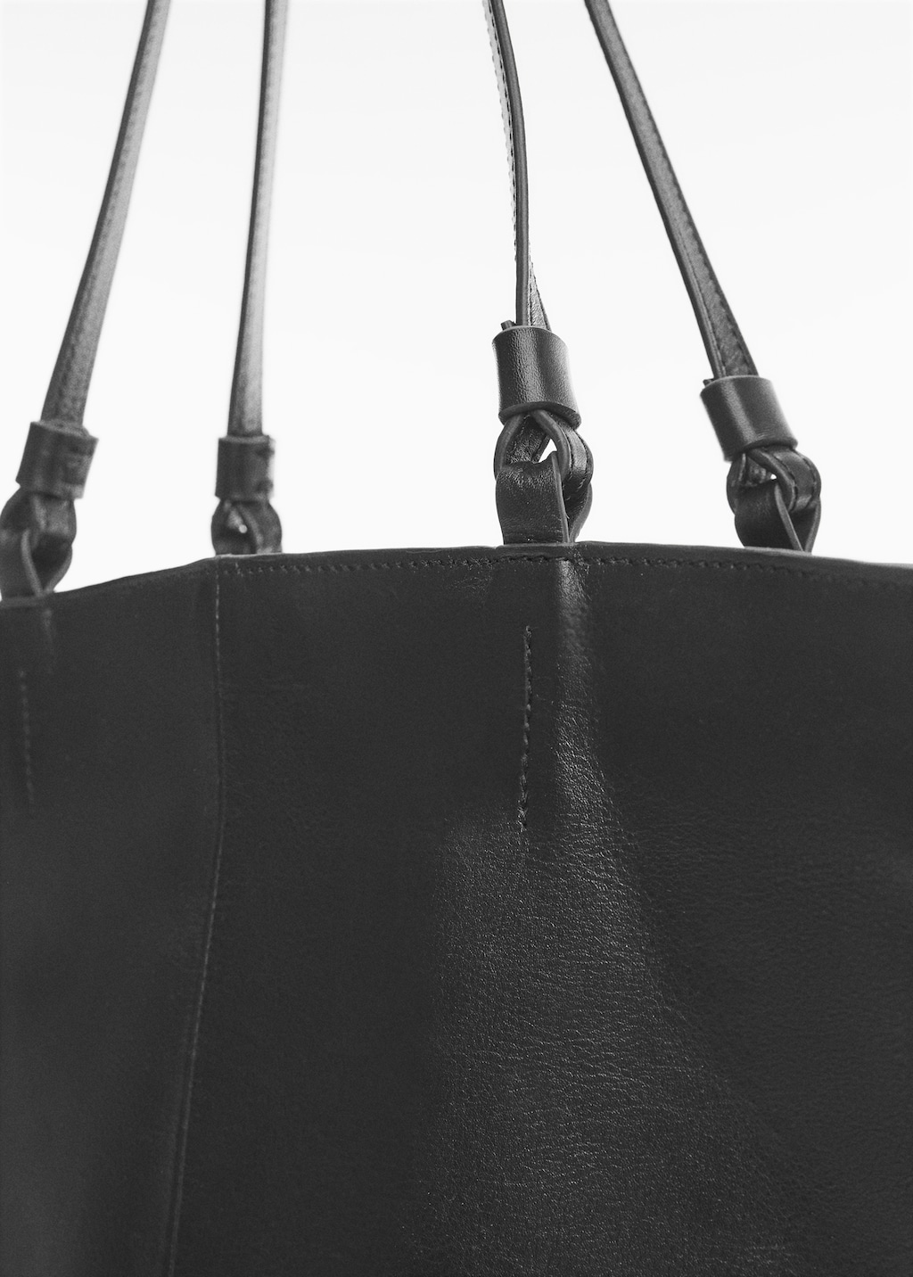 Leather shopper bag - Details of the article 1