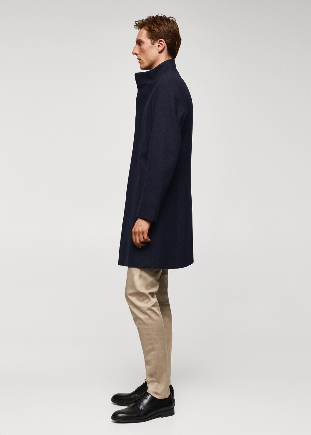 Wool funnel neck coat - Details of the article 2