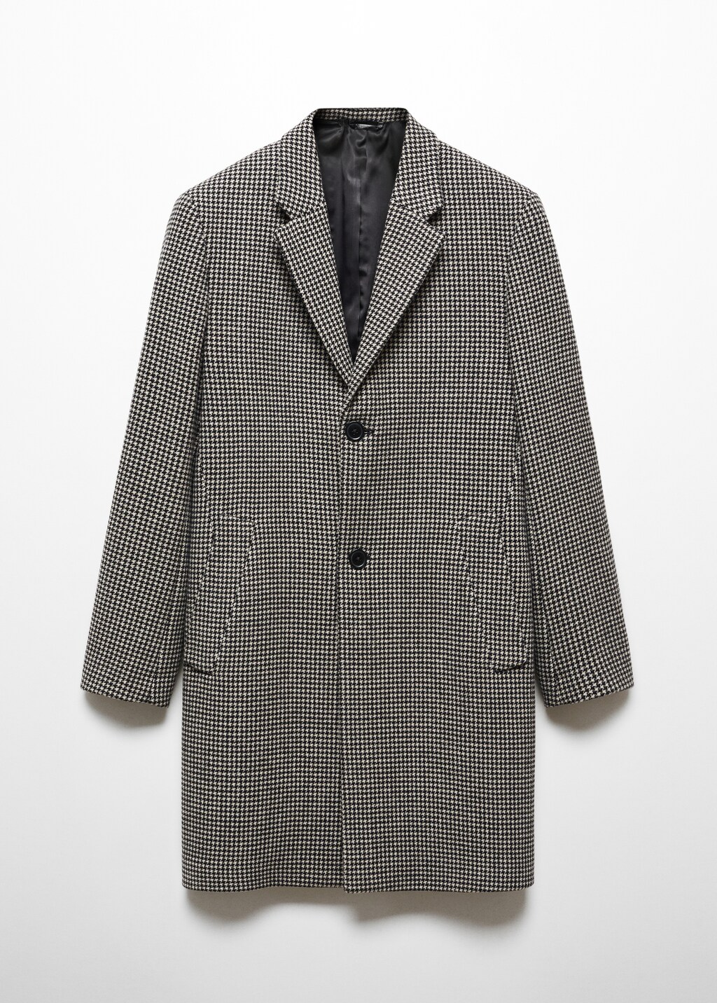 Houndstooth wool-blend coat - Article without model