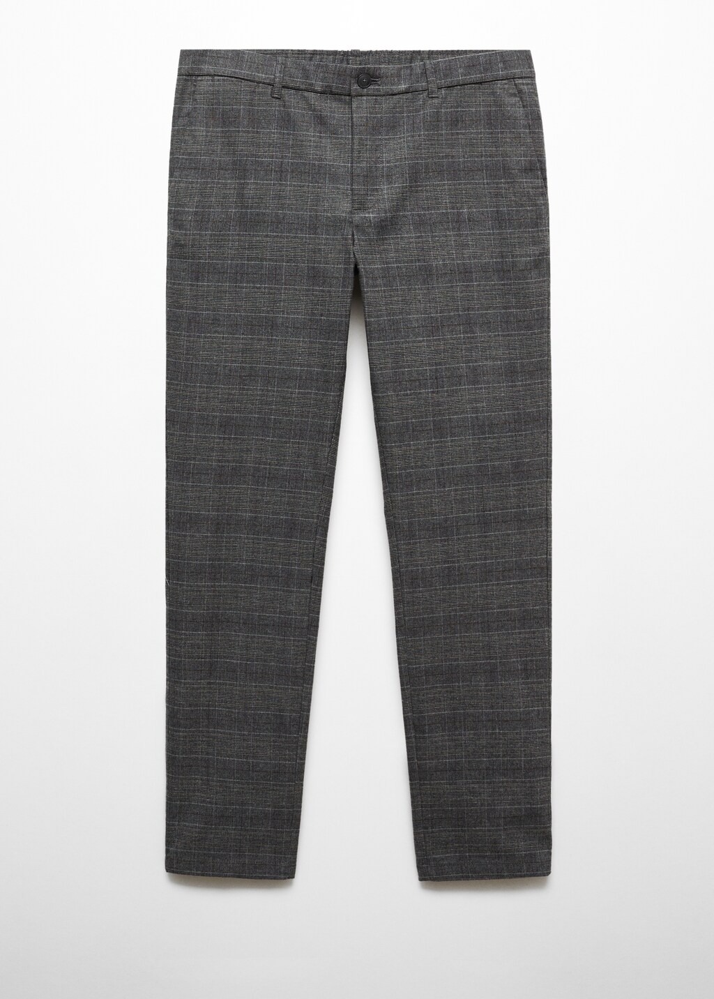 Slim-fit cotton check trousers  - Article without model