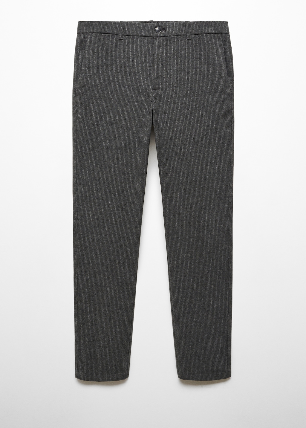 Pinstripe cotton slim-fit trousers - Article without model