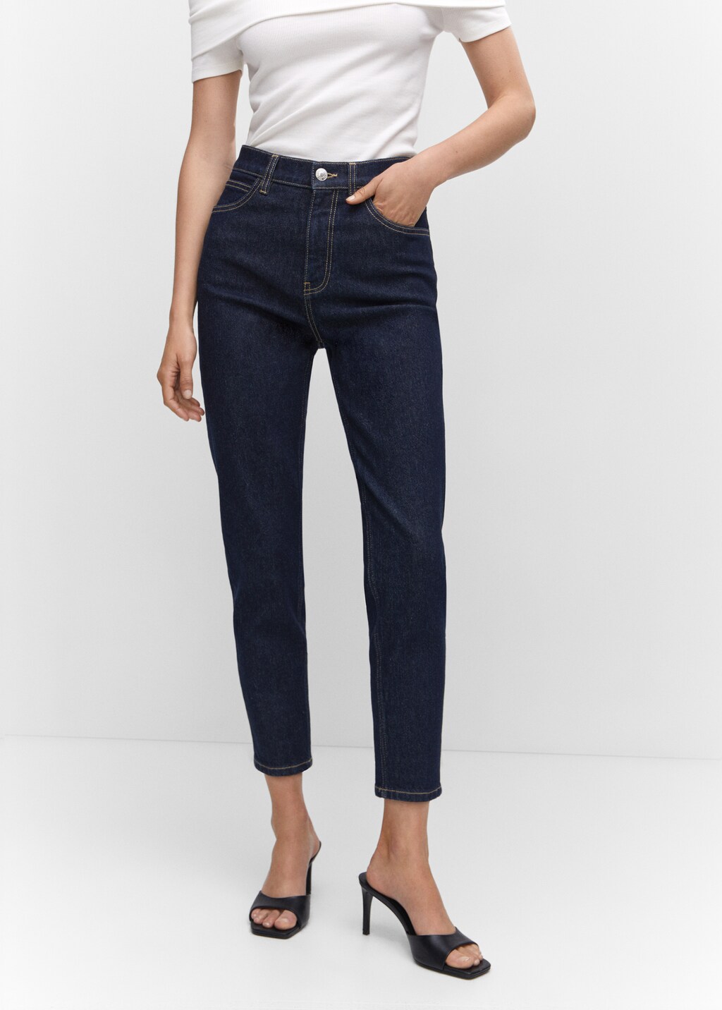 Newmom comfort high-rise jeans - Medium plane