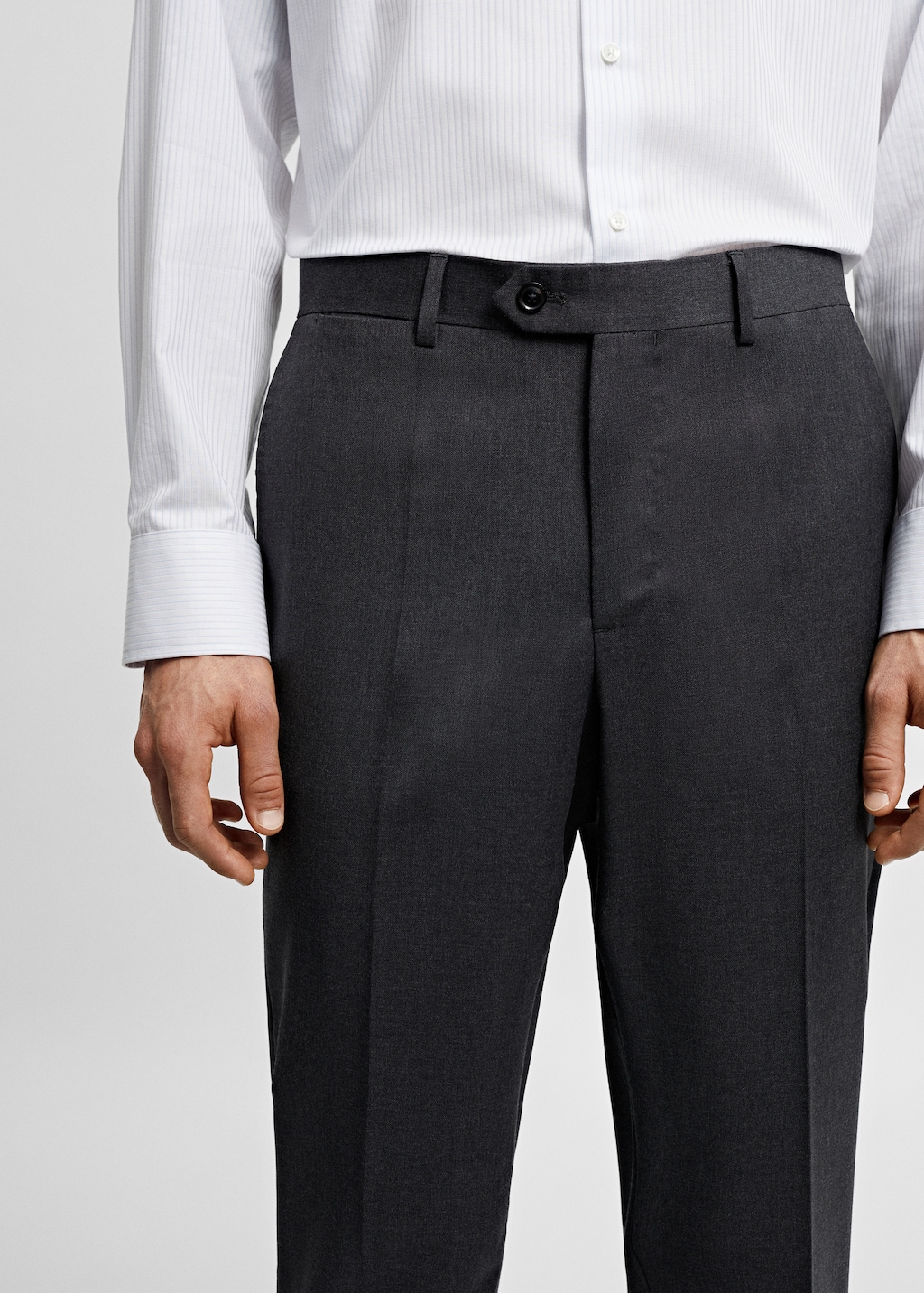 100% virgin wool suit trousers - Details of the article 1