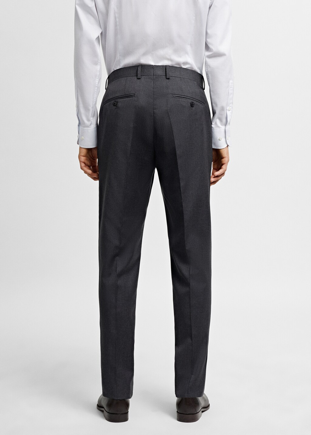 100% virgin wool suit trousers - Reverse of the article